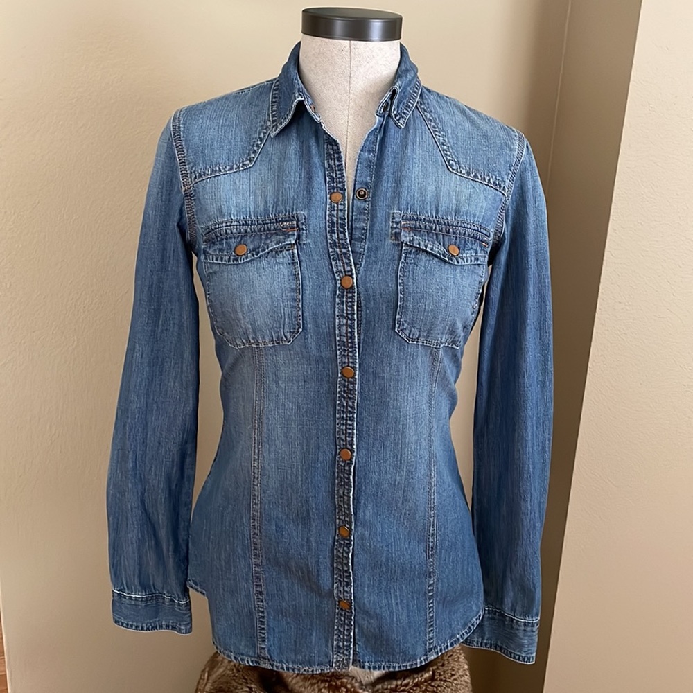 Eddie Bauer Western Denim Shirt